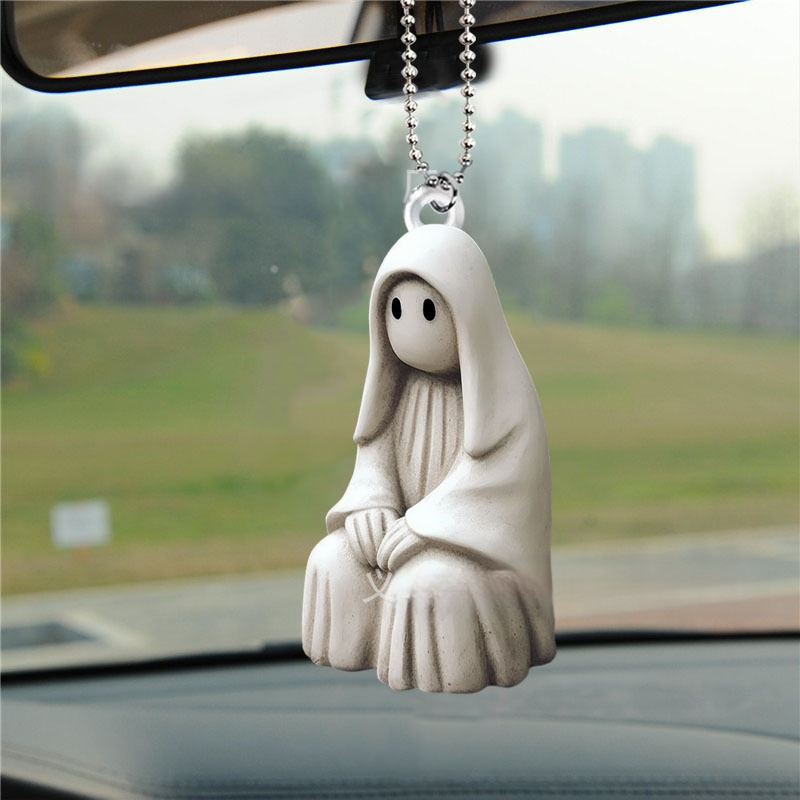 Decorațiune auto suspendabilă – Cloud, acrilic, personalizare a procesării, stil desen animat