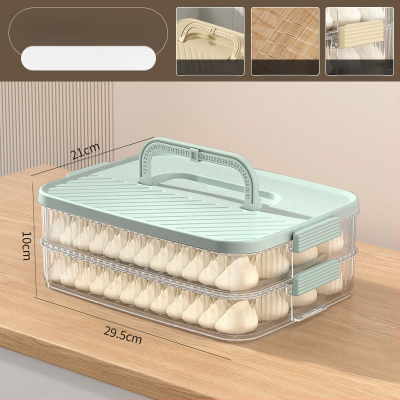 Dumplings hoiukarp – kaasaskantav, vaakumiga suletav, mitmepiireline, toidukvaliteediga plastik, sügavkülmasalvestuseks