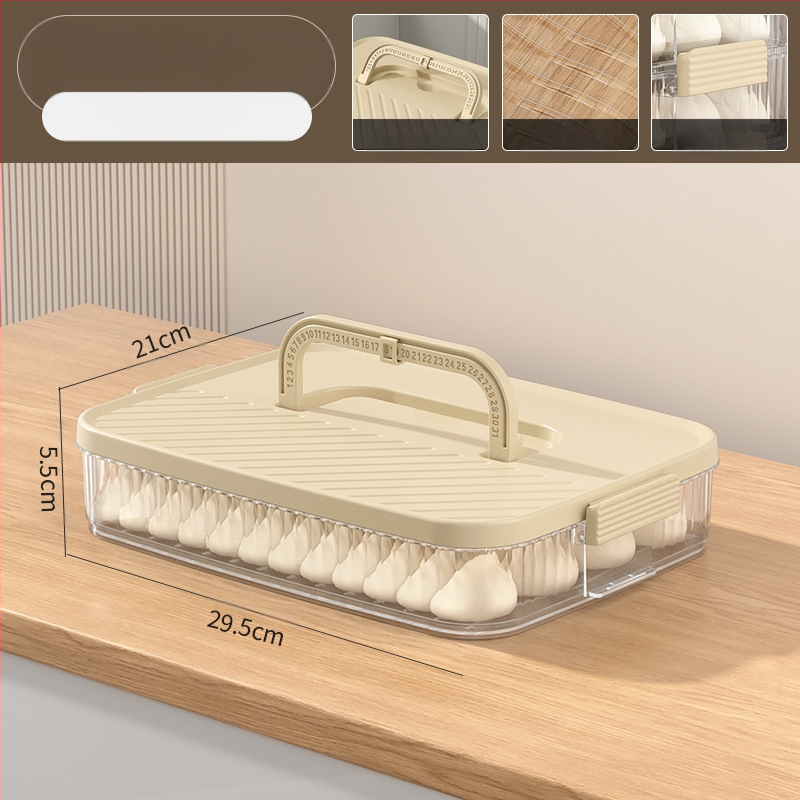 Dumplings hoiukarp – kaasaskantav, vaakumiga suletav, mitmepiireline, toidukvaliteediga plastik, sügavkülmasalvestuseks