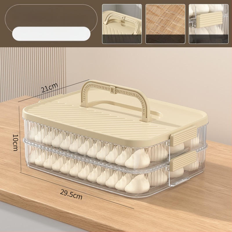 Dumplings hoiukarp – kaasaskantav, vaakumiga suletav, mitmepiireline, toidukvaliteediga plastik, sügavkülmasalvestuseks