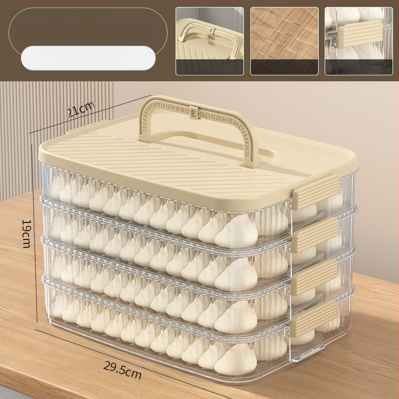 Dumplings hoiukarp – kaasaskantav, vaakumiga suletav, mitmepiireline, toidukvaliteediga plastik, sügavkülmasalvestuseks