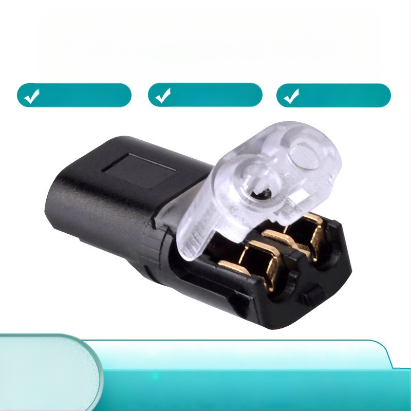 Beef time LED D2 бърз конектор – 1 пин терминал за кабел към кабел, директно свързване чрез plug-in, изолационен материал: фосфорен мед с висока чистота, кабелен диапазон 0.35–0.75 мм, за LED осветление