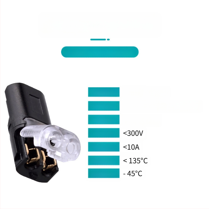 Beef time LED D2 бърз конектор – 1 пин терминал за кабел към кабел, директно свързване чрез plug-in, изолационен материал: фосфорен мед с висока чистота, кабелен диапазон 0.35–0.75 мм, за LED осветление