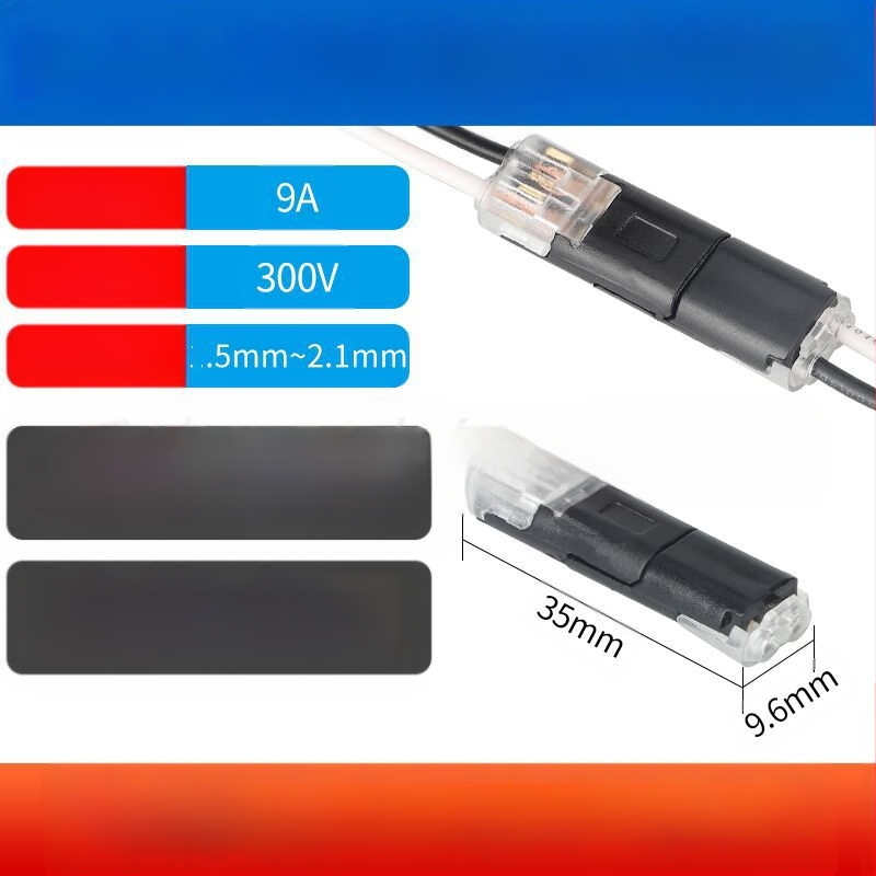 Beef time LED D2 бърз конектор – 1 пин терминал за кабел към кабел, директно свързване чрез plug-in, изолационен материал: фосфорен мед с висока чистота, кабелен диапазон 0.35–0.75 мм, за LED осветление