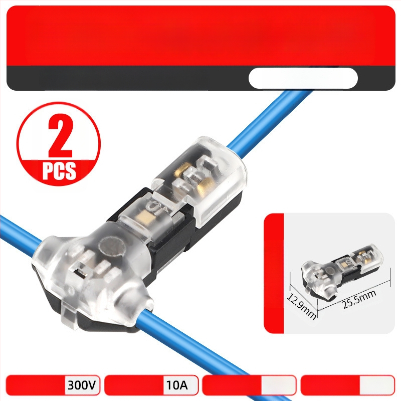 Beef time LED D2 бърз конектор – 1 пин терминал за кабел към кабел, директно свързване чрез plug-in, изолационен материал: фосфорен мед с висока чистота, кабелен диапазон 0.35–0.75 мм, за LED осветление
