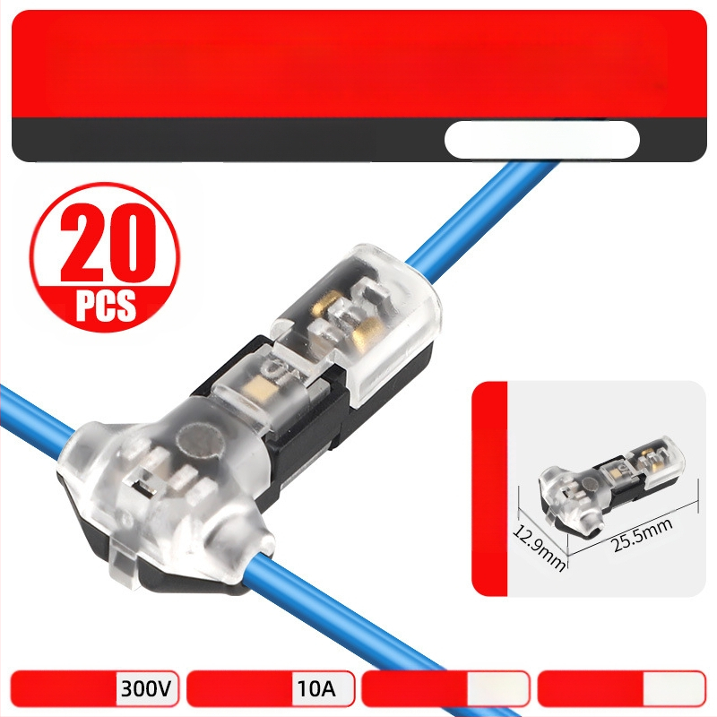 Beef time LED D2 бърз конектор – 1 пин терминал за кабел към кабел, директно свързване чрез plug-in, изолационен материал: фосфорен мед с висока чистота, кабелен диапазон 0.35–0.75 мм, за LED осветление