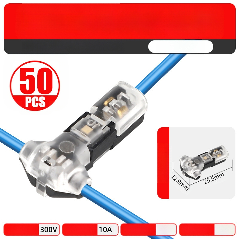 Beef time LED D2 бърз конектор – 1 пин терминал за кабел към кабел, директно свързване чрез plug-in, изолационен материал: фосфорен мед с висока чистота, кабелен диапазон 0.35–0.75 мм, за LED осветление