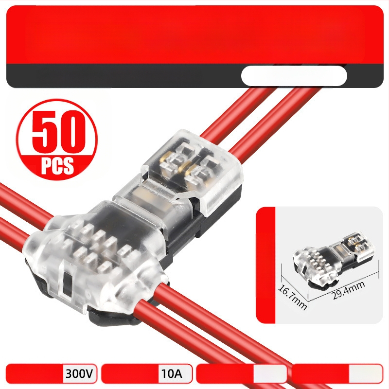 Beef time LED D2 бърз конектор – 1 пин терминал за кабел към кабел, директно свързване чрез plug-in, изолационен материал: фосфорен мед с висока чистота, кабелен диапазон 0.35–0.75 мм, за LED осветление