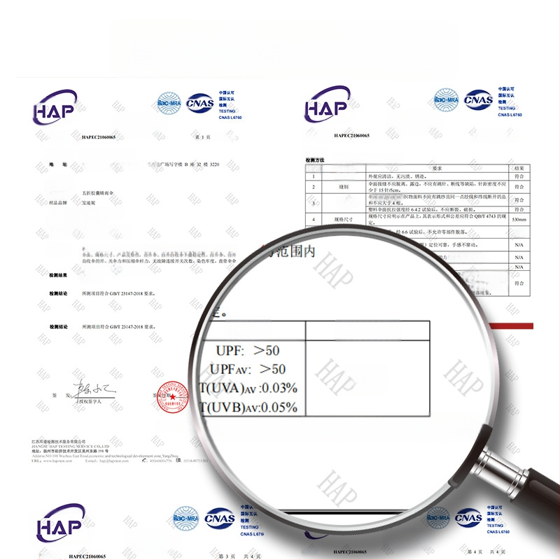 Ruoshiyu összecsukható napernyő – 8 acél bordák, 210T poliészter anyag, UPF 50+, alumínium fogantyú, tömeg 340 g