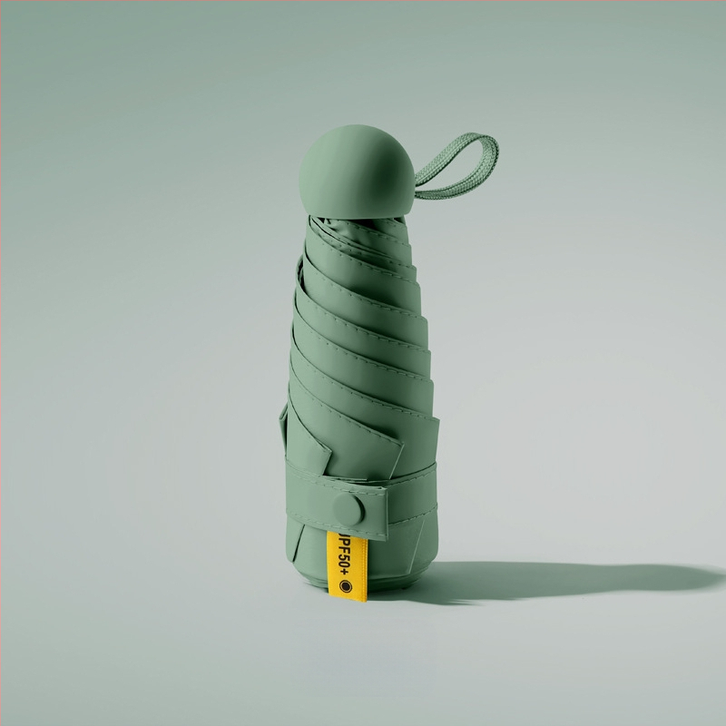 Ruoshiyu összecsukható napernyő – 8 acél bordák, 210T poliészter anyag, UPF 50+, alumínium fogantyú, tömeg 340 g