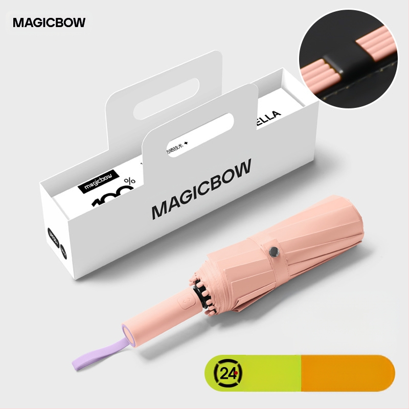 Visapusiai automatinis sulankstomas skėtis su 12 stiebų, vėjo atsparus, UPF50+ UV apsauga, plieninis rėmas