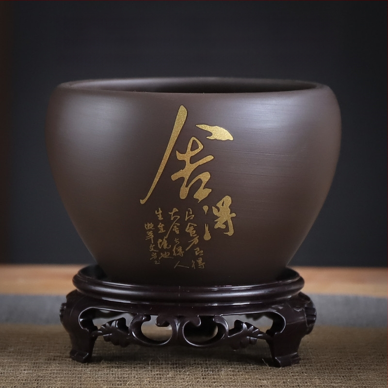 Ghiveci ceramic – respirabil, rezistent la deformare, rezistent la coroziune, durabil pentru birou (orhidee și pothos)