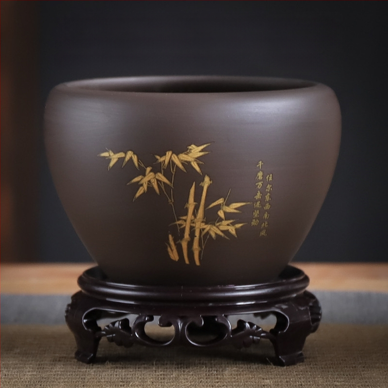 Ghiveci ceramic – respirabil, rezistent la deformare, rezistent la coroziune, durabil pentru birou (orhidee și pothos)