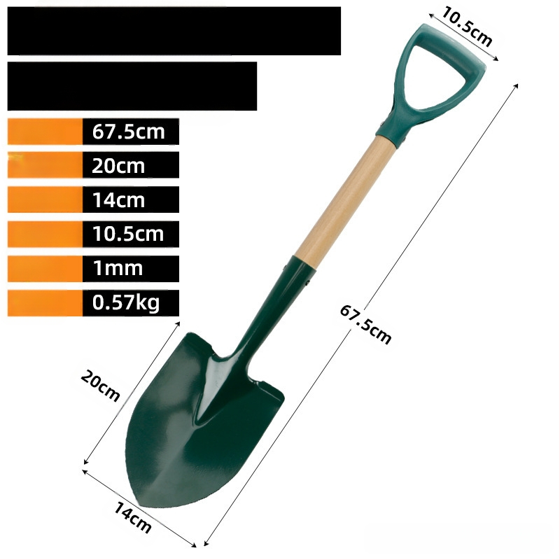Лопата за копаене за външна градина, манганова стомана, Autonomy марка, земеделски инструмент