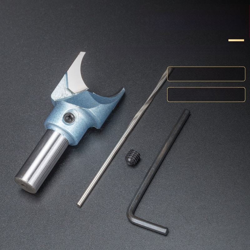 Karbīda Budas pērlī nazis – griešanas instruments apaļām un koka pērlēm apstrādei, ar urbja komplektu