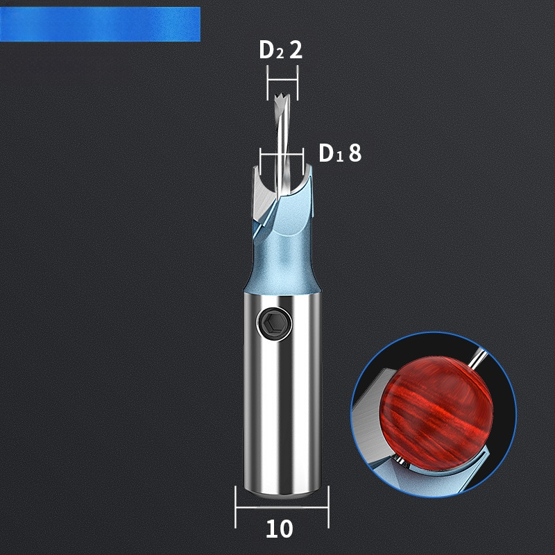 Karbīda Budas pērlī nazis – griešanas instruments apaļām un koka pērlēm apstrādei, ar urbja komplektu