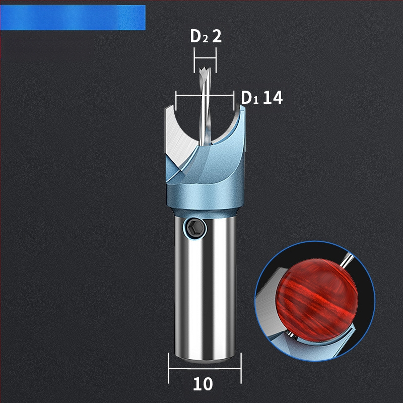 Karbīda Budas pērlī nazis – griešanas instruments apaļām un koka pērlēm apstrādei, ar urbja komplektu
