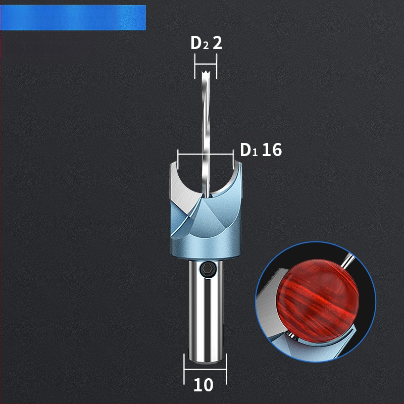 Karbīda Budas pērlī nazis – griešanas instruments apaļām un koka pērlēm apstrādei, ar urbja komplektu