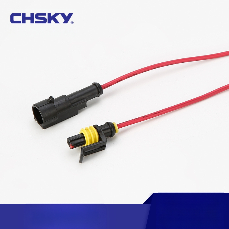 Conector auto impermeabil, seria 1.5, mufă HID și priză AMP, masculin și feminin