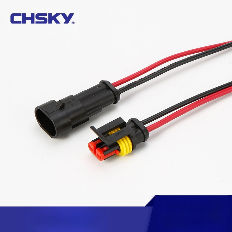 Conector auto impermeabil, seria 1.5, mufă HID și priză AMP, masculin și feminin