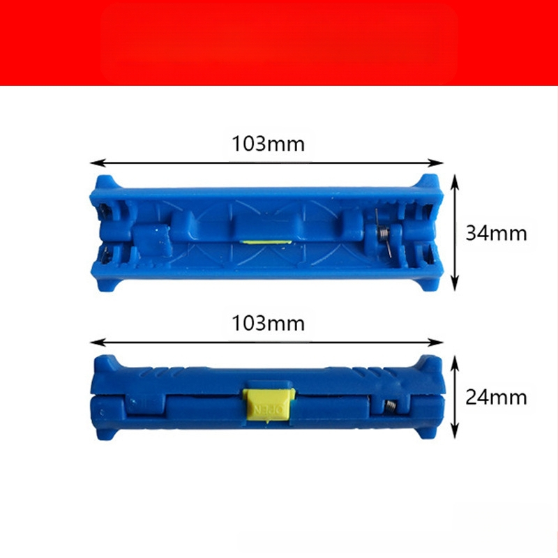 Многофункционален инструмент за обелване на кабели – нож за обелване и клещи за коаксиални, мрежови, видео и телефонни кабели