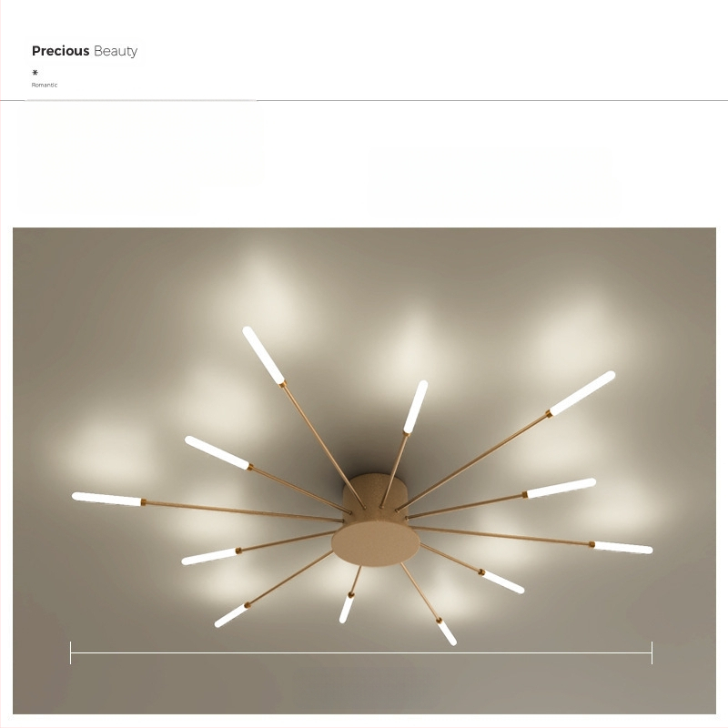 Lampa de plafon LED pentru living și dormitor – design minimalist modern, lux subtil, inspirație din artificii, acoperire 15–30 m², CRI ≥90