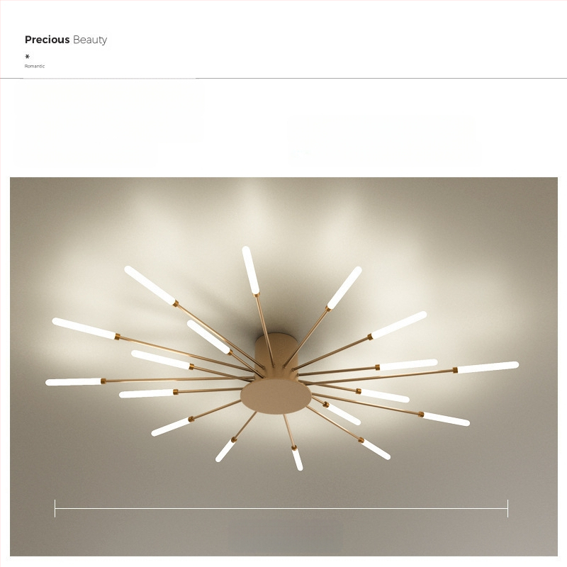 Lampa de plafon LED pentru living și dormitor – design minimalist modern, lux subtil, inspirație din artificii, acoperire 15–30 m², CRI ≥90