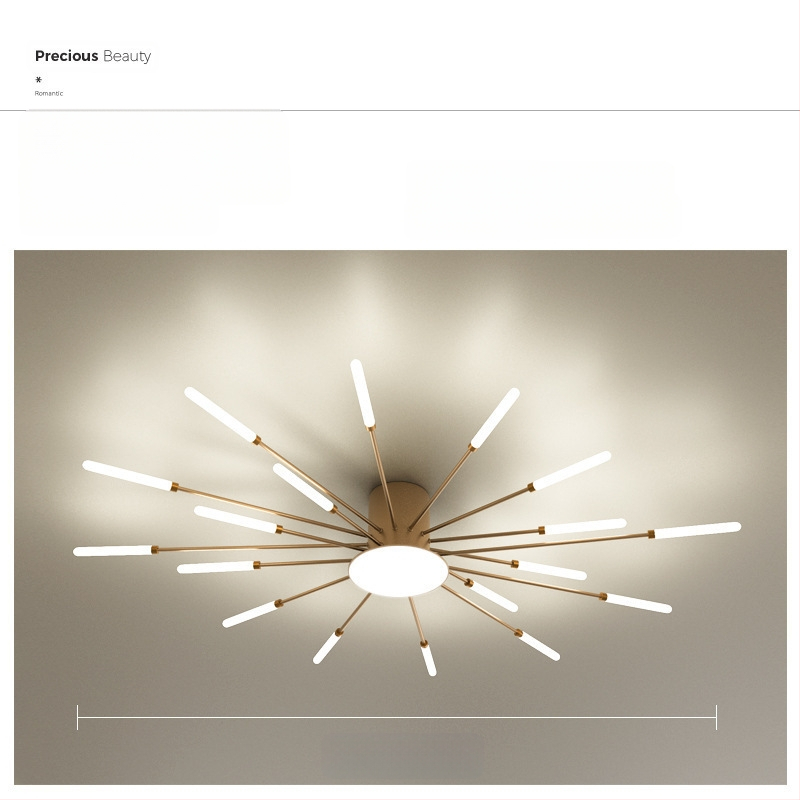 Lampa de plafon LED pentru living și dormitor – design minimalist modern, lux subtil, inspirație din artificii, acoperire 15–30 m², CRI ≥90