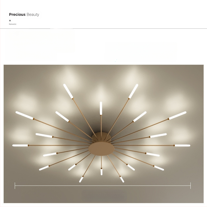 Lampa de plafon LED pentru living și dormitor – design minimalist modern, lux subtil, inspirație din artificii, acoperire 15–30 m², CRI ≥90