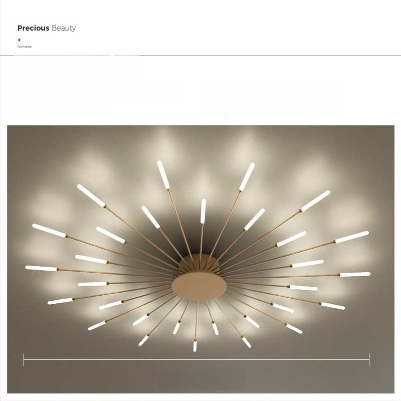 Lampa de plafon LED pentru living și dormitor – design minimalist modern, lux subtil, inspirație din artificii, acoperire 15–30 m², CRI ≥90