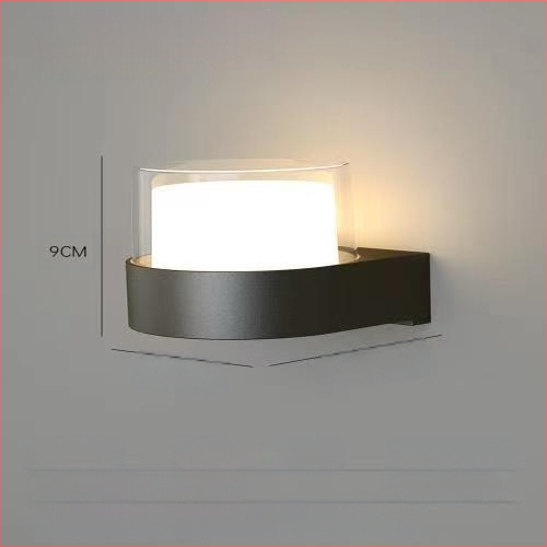 Lauko sieninis šviestuvas, nordiško minimalistinio dizaino koridoriams, korpusas ABS, be reguliuojamo šviesos lygio, veikimo laikas daugiau nei 36 valandos