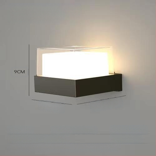 Lauko sieninis šviestuvas, nordiško minimalistinio dizaino koridoriams, korpusas ABS, be reguliuojamo šviesos lygio, veikimo laikas daugiau nei 36 valandos