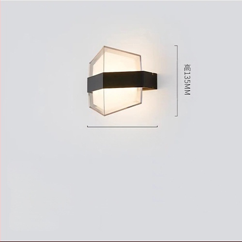 Lauko sieninis šviestuvas, nordiško minimalistinio dizaino koridoriams, korpusas ABS, be reguliuojamo šviesos lygio, veikimo laikas daugiau nei 36 valandos