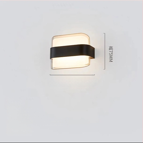 Lauko sieninis šviestuvas, nordiško minimalistinio dizaino koridoriams, korpusas ABS, be reguliuojamo šviesos lygio, veikimo laikas daugiau nei 36 valandos