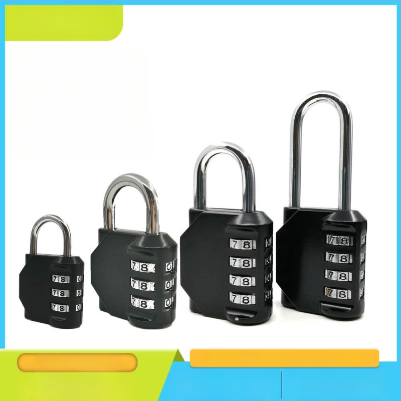 CH-604 aliaj de zinc, încuietoare mecanică cu combinație de 4 cifre pentru dulapuri și bagaje — grosimea tijelor de blocare 6 mm, distanța 20×24 mm