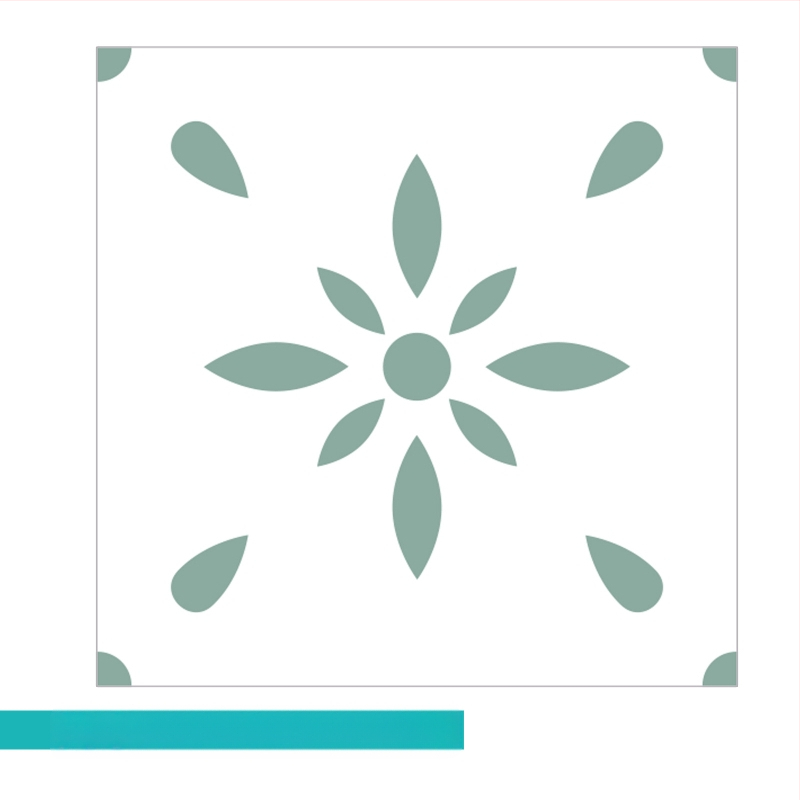 Pašlīmējošas grīdas uzlīmes ar baroka rakstu, 0,8 mm biezums, pretslīdējošas, piemērotas dzīvojamajai istabai, guļamistabai, gaitenim un sporta zonām