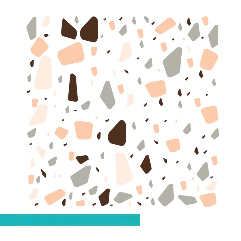 Pašlīmējošas grīdas uzlīmes ar baroka rakstu, 0,8 mm biezums, pretslīdējošas, piemērotas dzīvojamajai istabai, guļamistabai, gaitenim un sporta zonām