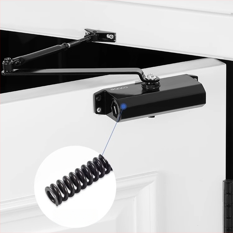 Automaatne ukse sulgija hüdraulilise buferiga | Valatud alumiinium | Mudel CL-BMQ01 | Bränd Cobbe/Cabe | Kaasaegne ja minimalistlik disain | Koduseks kasutamiseks