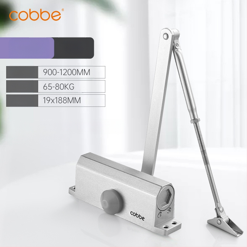 Automaatne ukse sulgija hüdraulilise buferiga | Valatud alumiinium | Mudel CL-BMQ01 | Bränd Cobbe/Cabe | Kaasaegne ja minimalistlik disain | Koduseks kasutamiseks