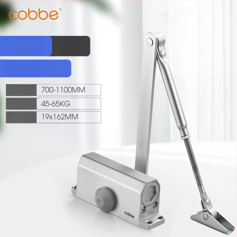 Automaatne ukse sulgija hüdraulilise buferiga | Valatud alumiinium | Mudel CL-BMQ01 | Bränd Cobbe/Cabe | Kaasaegne ja minimalistlik disain | Koduseks kasutamiseks