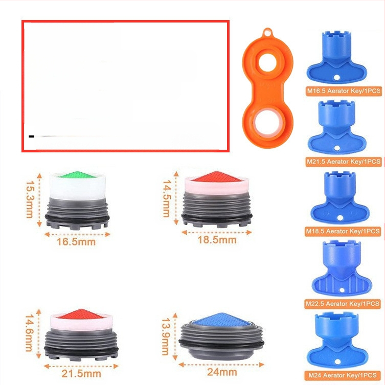 Slėptų čiaupo aeratoriaus ir nuėmimo rakto rinkinys | ABS medžiaga | Modernus minimalistinis dizainas
