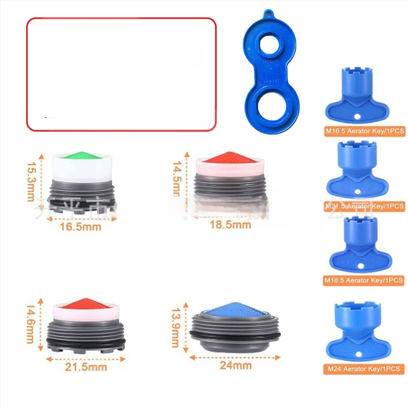 Slėptų čiaupo aeratoriaus ir nuėmimo rakto rinkinys | ABS medžiaga | Modernus minimalistinis dizainas