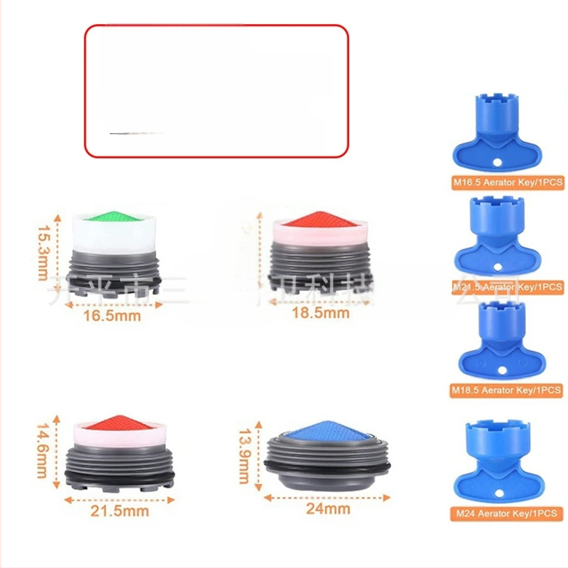 Slėptų čiaupo aeratoriaus ir nuėmimo rakto rinkinys | ABS medžiaga | Modernus minimalistinis dizainas