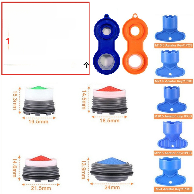 Slėptų čiaupo aeratoriaus ir nuėmimo rakto rinkinys | ABS medžiaga | Modernus minimalistinis dizainas