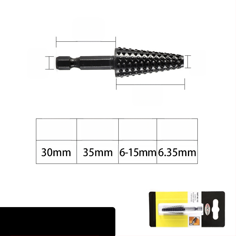 Heksagonaalse vardaga pöörlev fail puidutööks ja juurtegevuse jaoks – 45# terasest, sobib puidule, pehmetele metallidele ja plastikule, kohandatav töötlemine, elektrilise lihvimise pea komplekt