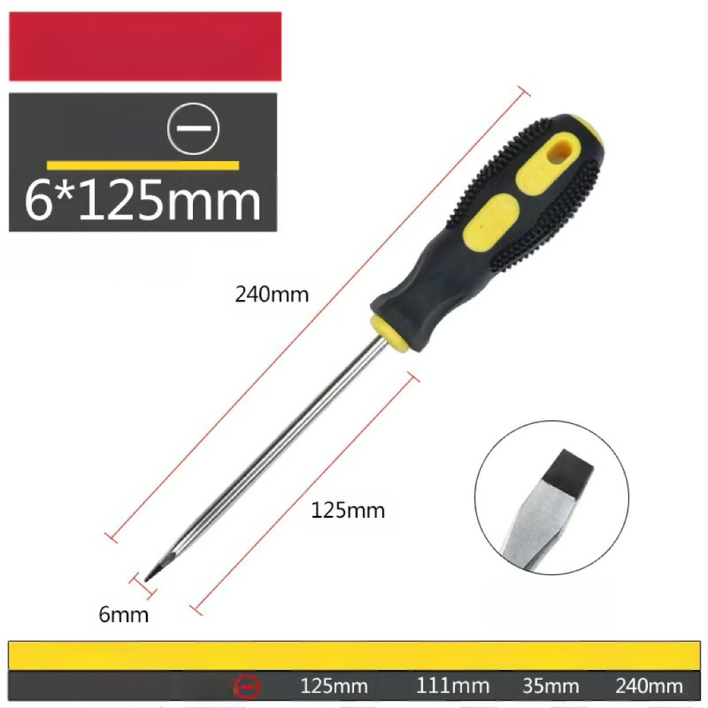 Keresztfejű mágneses és szigetelt csavarhúzó Cr-V krom-vanádium acélból, PP+ABS markolattal