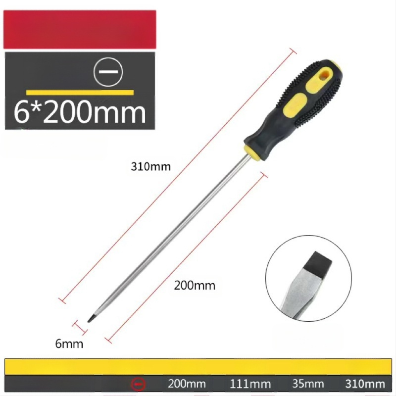 Keresztfejű mágneses és szigetelt csavarhúzó Cr-V krom-vanádium acélból, PP+ABS markolattal