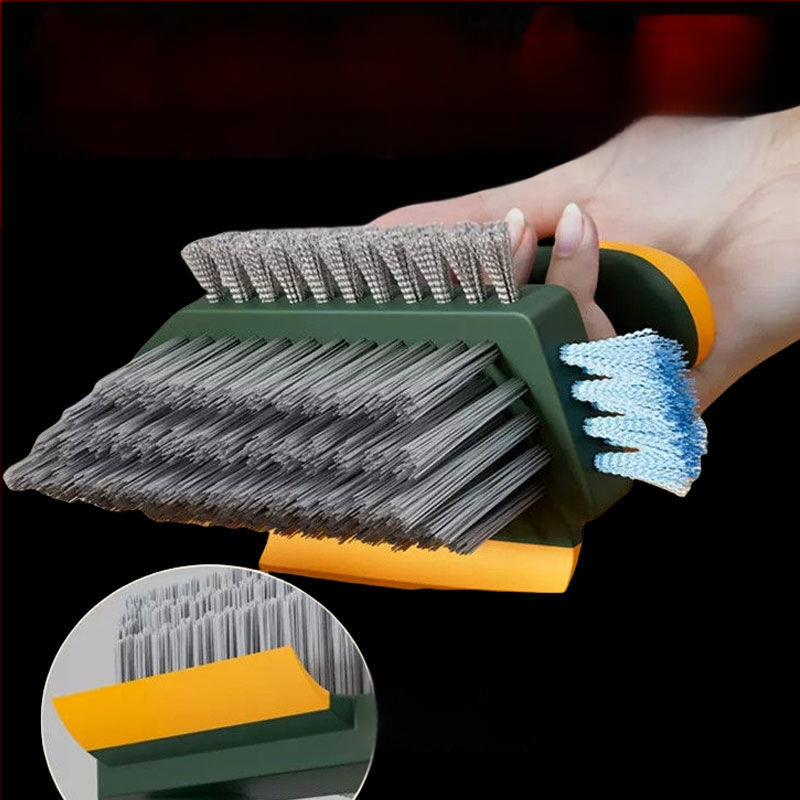 Mitmekülgne põranda ühenduste harja vannitoa ja köögi jaoks, kiudmaterjalist puhastusvahend
