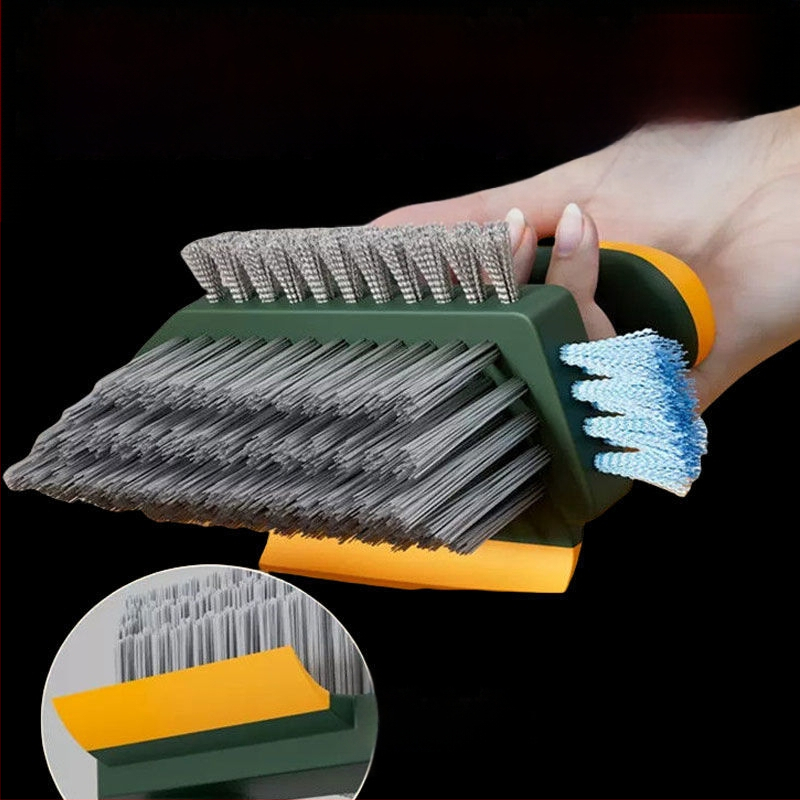 Mitmekülgne põranda ühenduste harja vannitoa ja köögi jaoks, kiudmaterjalist puhastusvahend