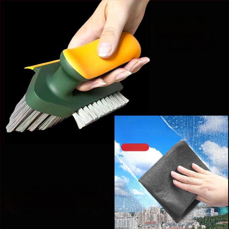 Mitmekülgne põranda ühenduste harja vannitoa ja köögi jaoks, kiudmaterjalist puhastusvahend
